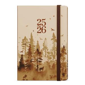 18-month weekly diary 2026 Lungo B6 - Forest