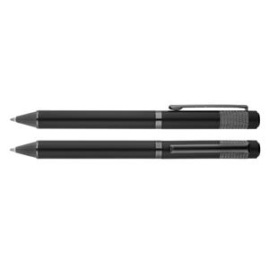 Alisa luxury aluminum ballpoint pen with twist mechanism - black/graphite