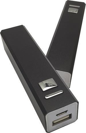 Aluminum power bank Archer - black