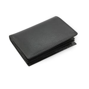 Black leather document folder
