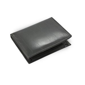 Black mens leather wallet a document folder