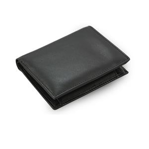 Black mens leather wallet - document folder