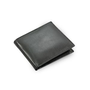 Black mens leather wallet