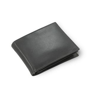 Black mens leather wallet