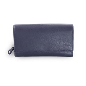 Blue ladies leather wallet