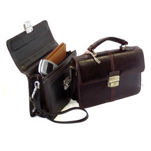 Brown Mens leather etue - document folder