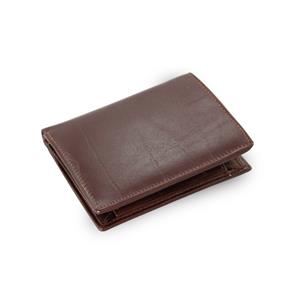 Brown mens leather wallet a document folder