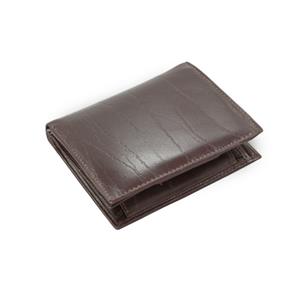 Brown mens leather wallet a document folder