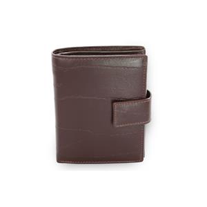 Brown mens leather wallet a document folder