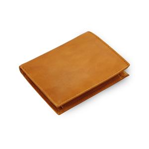 Brown mens leather wallet - document folder