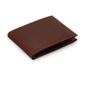 Brown mens leather wallet