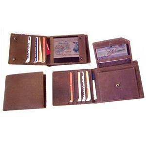 Brown mens leather wallet