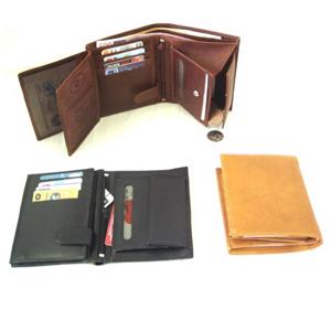Brown mens leather wallet