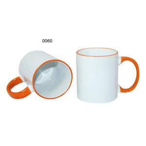 CERAMIC DESIGN ceramic mug - white/orange