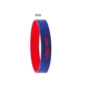 COLORE silicone bracelet - blue/red
