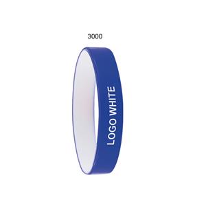 COLORE silicone bracelet - blue/white