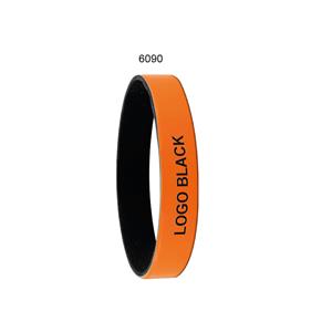COLORE silicone bracelet - orange/black