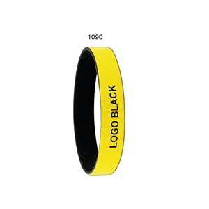 COLORE silicone bracelet - red / yellow