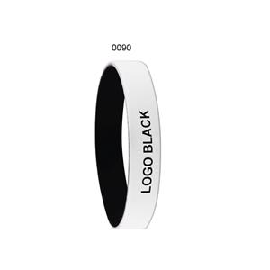COLORE silicone bracelet - white/black