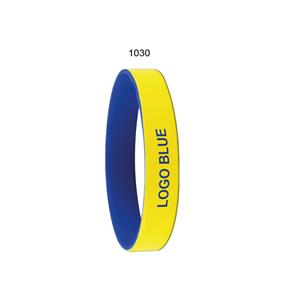 COLORE silicone bracelet - yellow/blue
