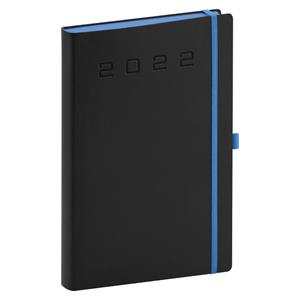 Daily Diary 2022 A5 Nox - black/blue