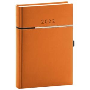 Daily Diary 2022 A5 Tomy - orange/black
