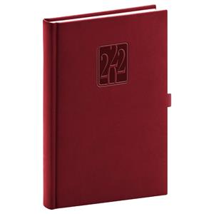 Daily Diary 2022 A5 Vivella Classic - bordeaux
