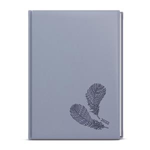 Daily Diary 2022 Adam Vivella with hot stamping B6 - Pigeon gray - Feathers
