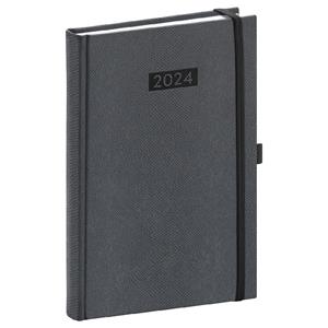 Daily Diary 2024 A5 Diario - grey