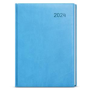 Daily Diary 2024 David Vivella A5 - Light blue