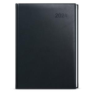Daily Diary 2024 Golias Vivella A4 - Black