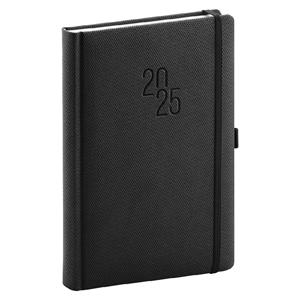 Daily diary 2025 A5 Diamante - black