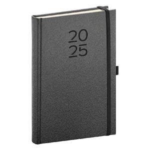 Daily diary 2025 A5 Vellum - black