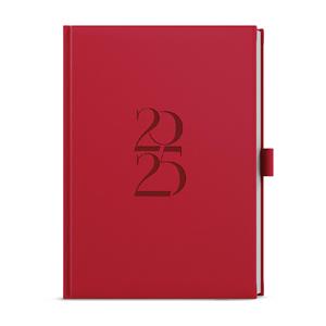 Daily Diary 2025 David Deny A5 - red