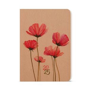 Daily Diary 2025 David Kraft A5 - Poppies
