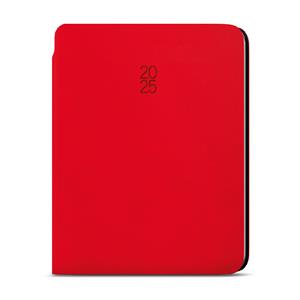 Daily Diary 2025 David Softy A5 - red