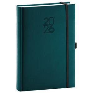 Daily diary 2026 A5 Aprint Top - petrol