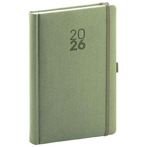 Daily diary 2026 A5 Diamante - olive
