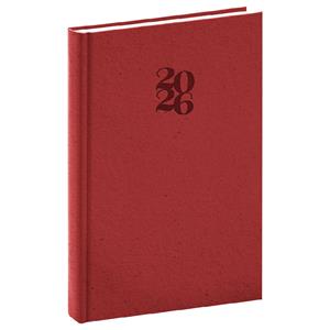 Daily diary 2026 A5 Essenza - cherry