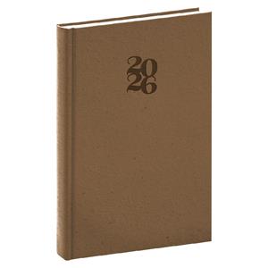 Daily diary 2026 A5 Essenza - hazelnut