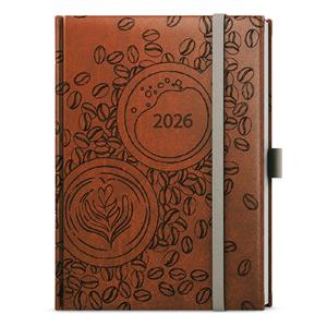 Daily Diary 2026 Adam Vivella extra B6 - brown - Coffee