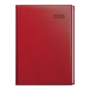 Daily Diary 2026 Ctirad Vivella A5 - burgundy