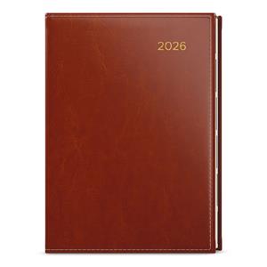 Daily Diary 2026 Ctirad with cutout - Premier A5 - brown