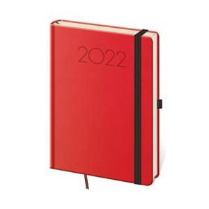 Daily diary A5 2022 New Praga - red