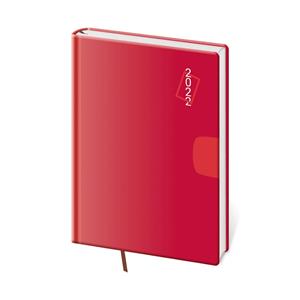 Daily diary A5 2022 Vario - Red