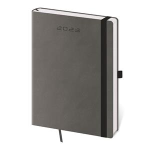 Daily diary A5 2023 Flexies - dark grey