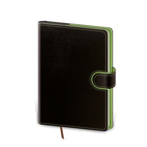 Daily diary A5 2023 Flip - black/green