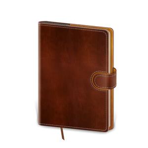 Daily diary A5 2023 Flip - brown/brown
