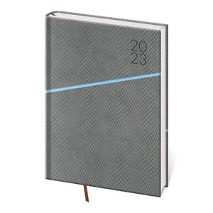 Daily diary A5 2023 Grife - grey/blue