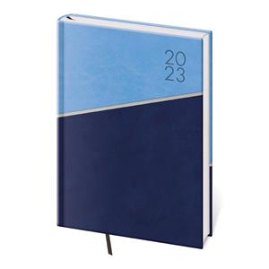 Daily diary A5 2023 Line - blue